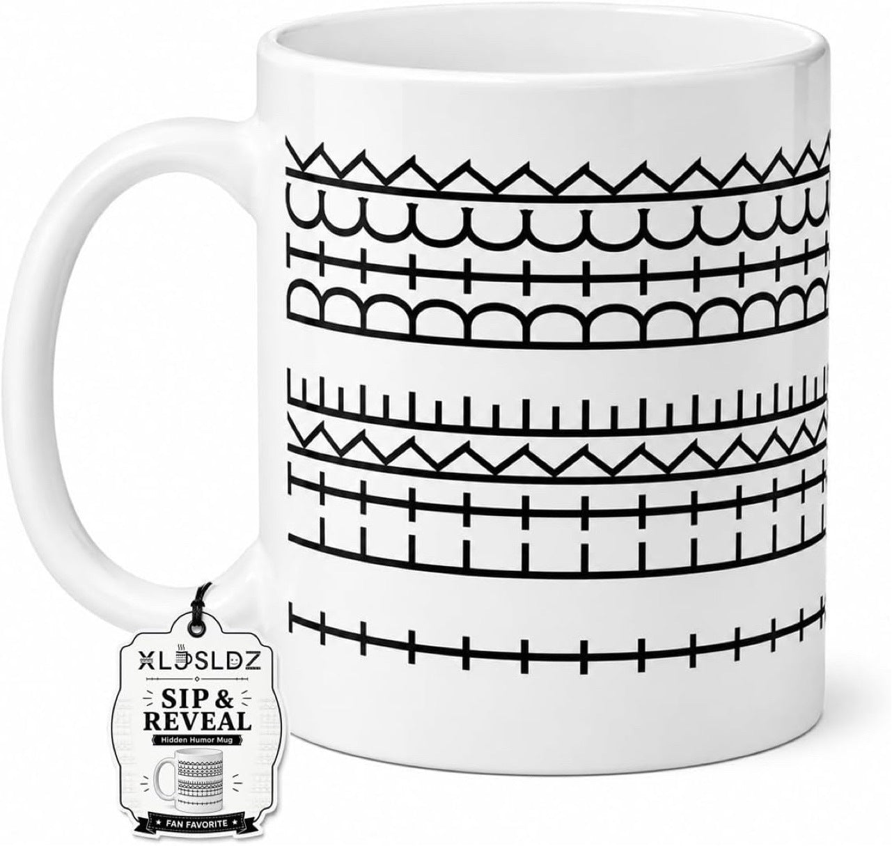 Hidden Message Mug - Funny Swear Word Coffee Mugs For Coworkers, Friends, Family