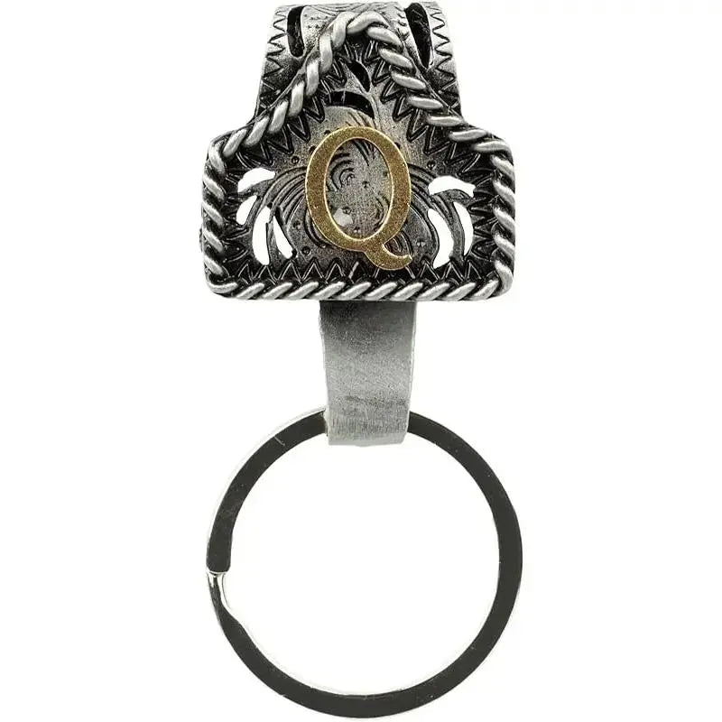 Handmade Cow Tag Belt Key Holder