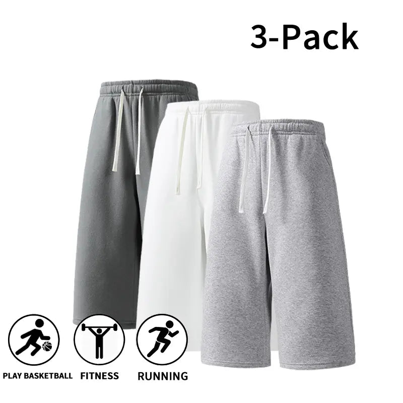 3-Pack Men’s Athletic Sweat Shorts