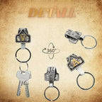 Handmade Cow Tag Belt Key Holder