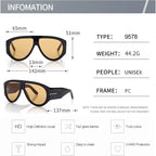 70s Style UV400 Protection Luxury Sunglasses