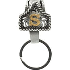 Handmade Cow Tag Belt Key Holder