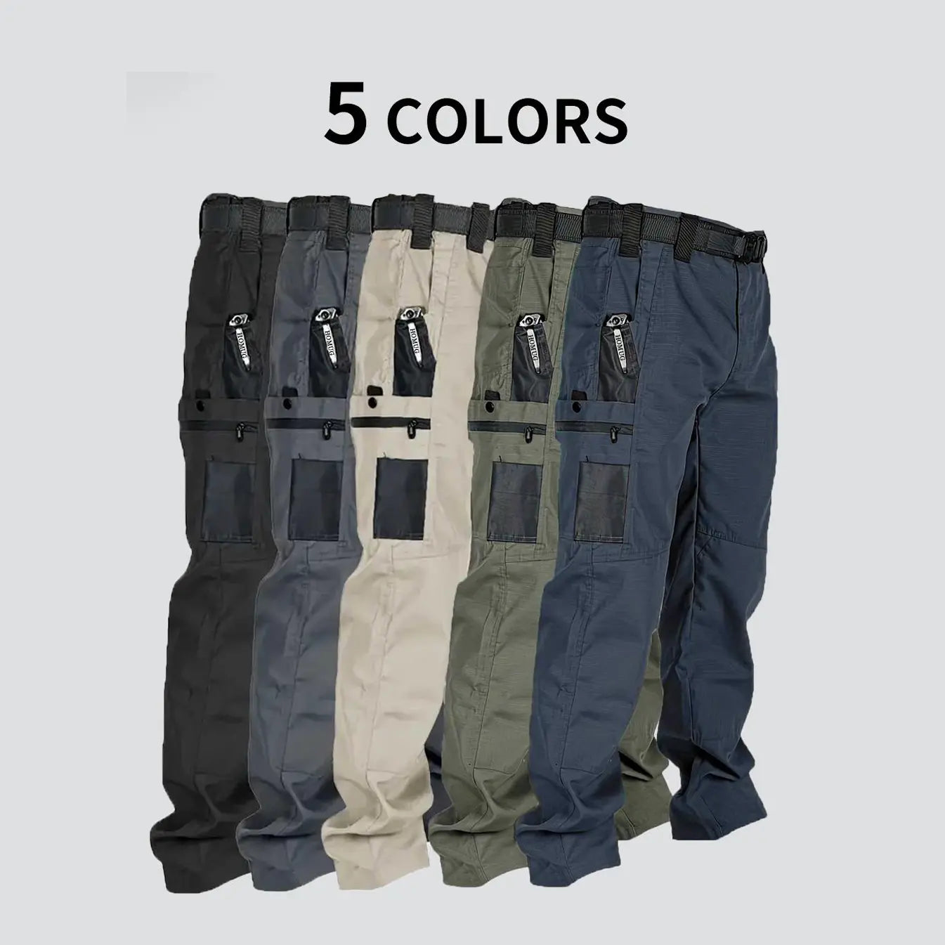 HOMUG Men's Solid Color Tactical Work Pants