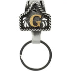 Handmade Cow Tag Belt Key Holder