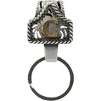 Handmade Cow Tag Belt Key Holder