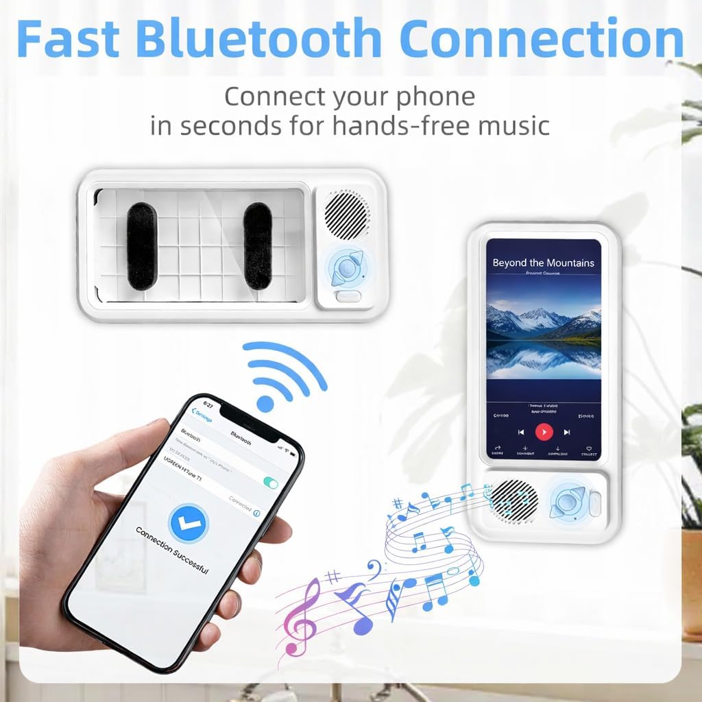 Shower Phone Holder with Speaker