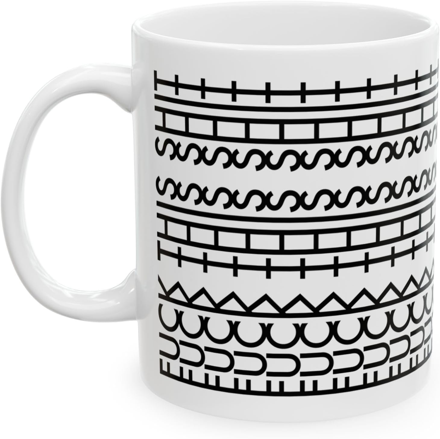 Hidden Message Mug - Funny Swear Word Coffee Mugs For Coworkers, Friends, Family