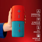 Twin 2-in-1 Mini Portable Bluetooth Speaker