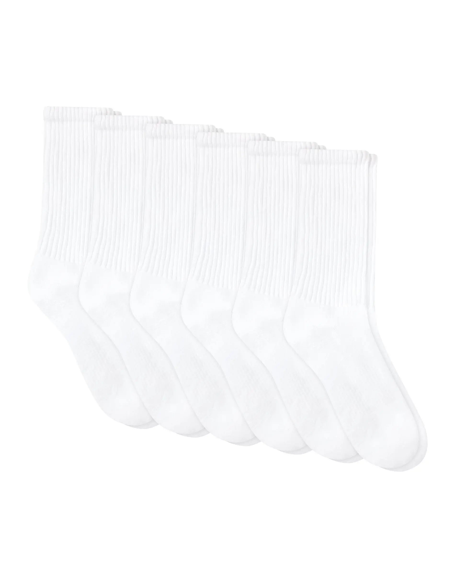 Hanes Unisex Crew Socks 6 Pack