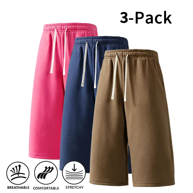3-Pack Men’s Athletic Sweat Shorts