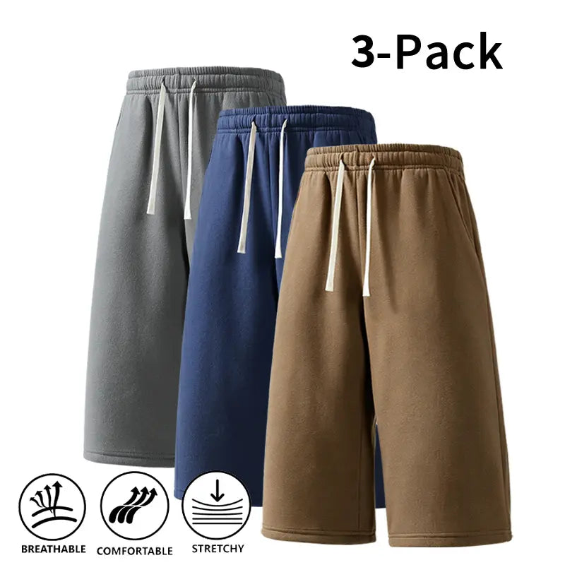 3-Pack Men’s Athletic Sweat Shorts