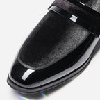 BRUNO MARC Men's Patent Leather Penny Loafers