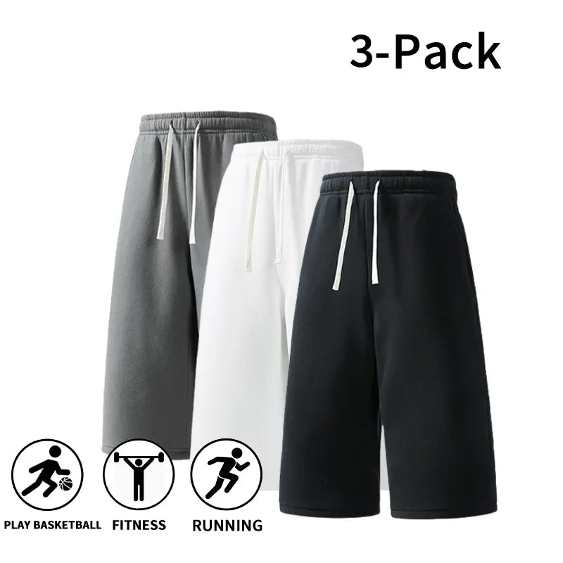 3-Pack Men’s Athletic Sweat Shorts
