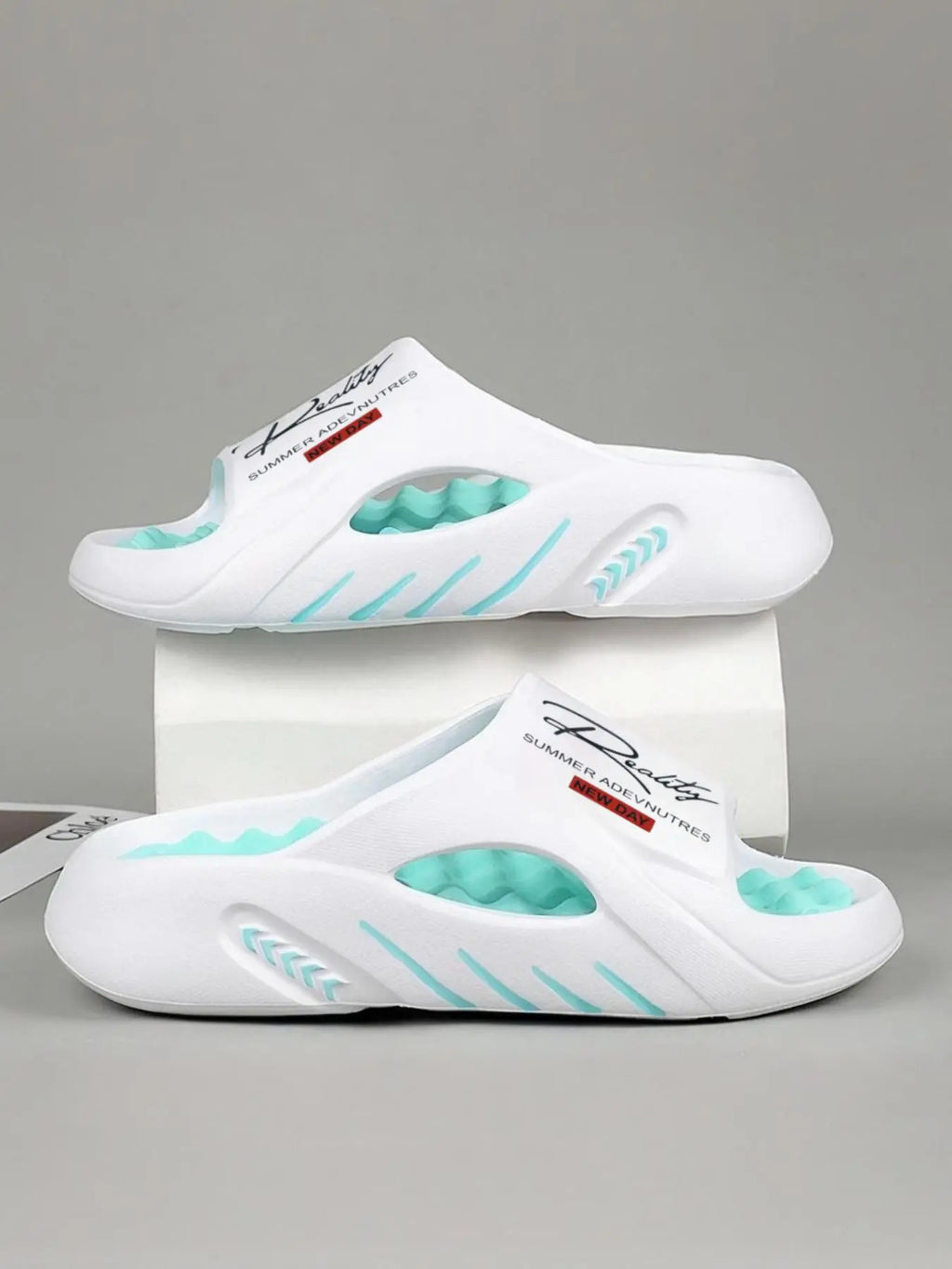 Men's Casual Letter Print Slides