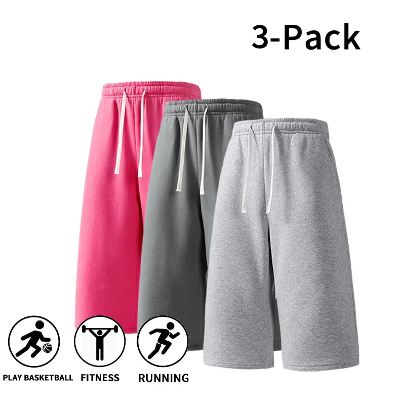 3-Pack Men’s Athletic Sweat Shorts