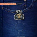 Handmade Cow Tag Belt Key Holder