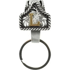 Handmade Cow Tag Belt Key Holder