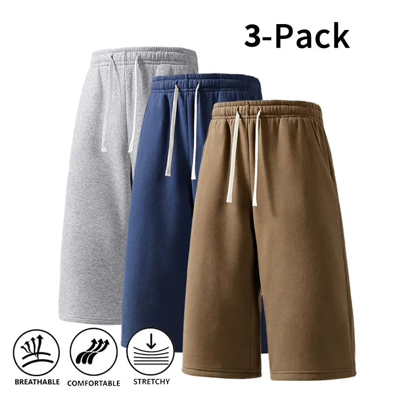 3-Pack Men’s Athletic Sweat Shorts