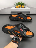 Men's Casual Letter Print Slides
