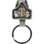 Handmade Cow Tag Belt Key Holder