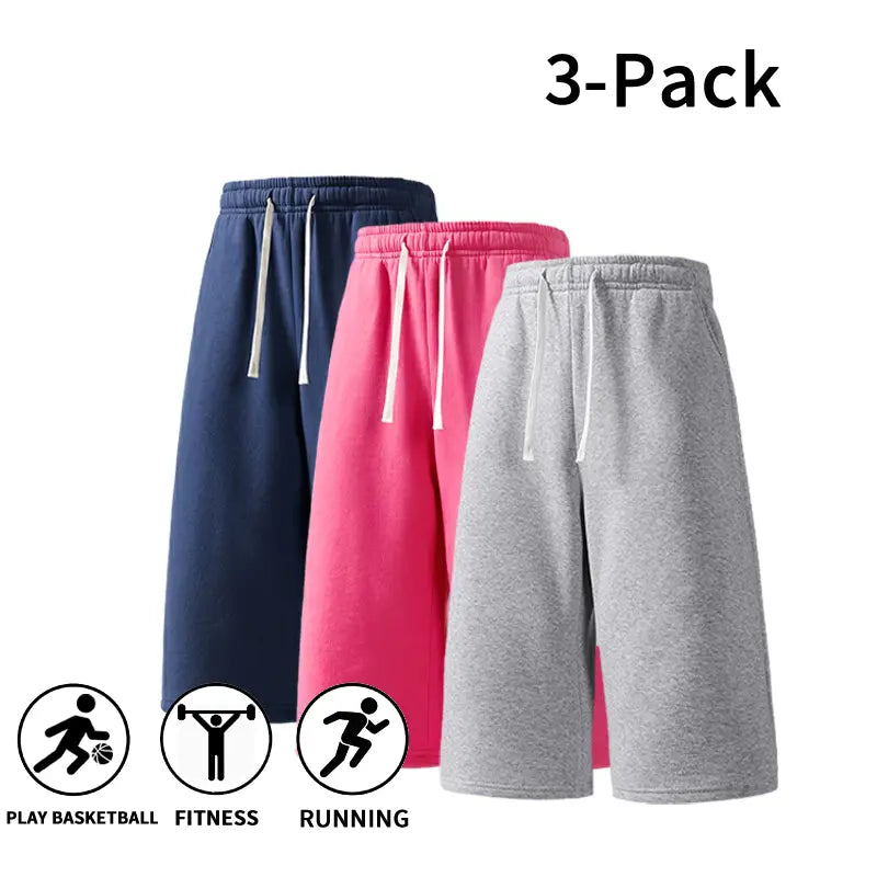 3-Pack Men’s Athletic Sweat Shorts