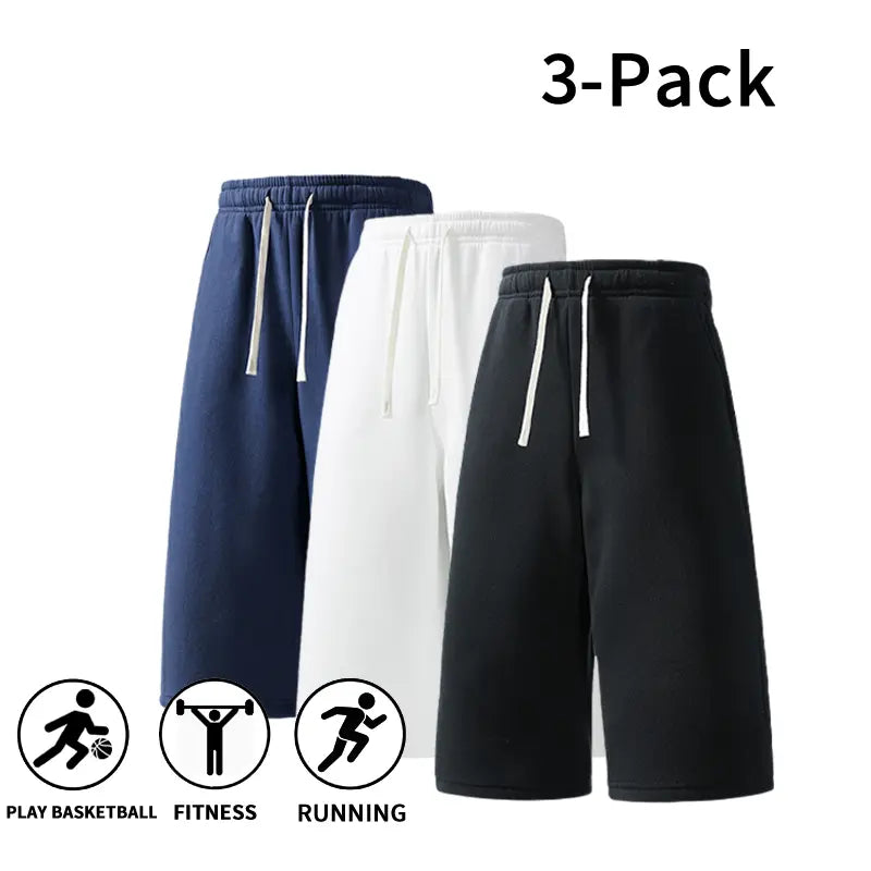 3-Pack Men’s Athletic Sweat Shorts