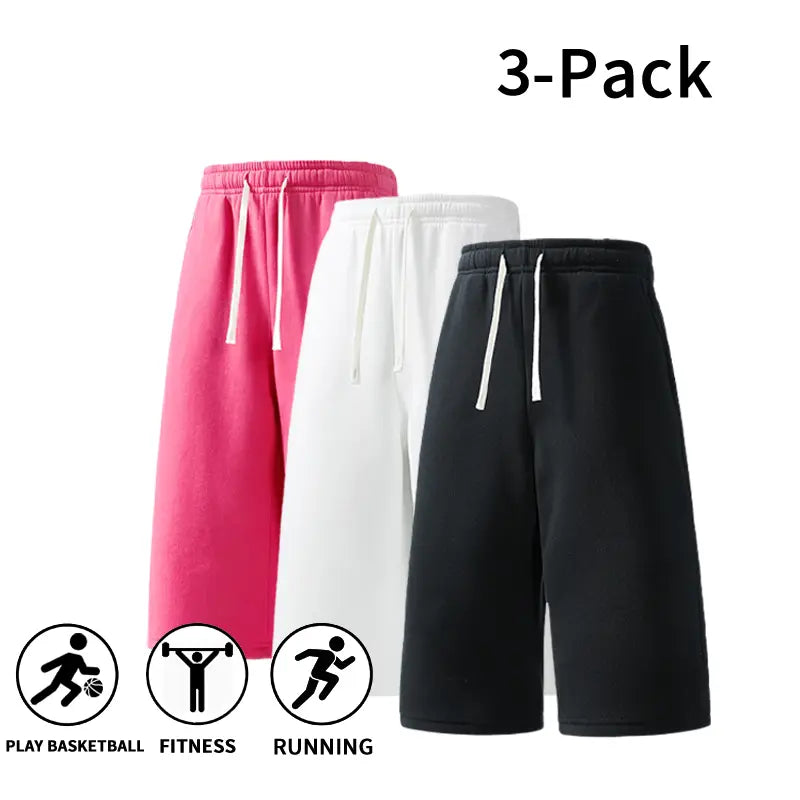 3-Pack Men’s Athletic Sweat Shorts