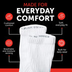 Hanes Unisex Crew Socks 6 Pack