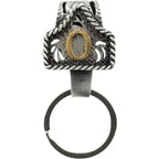Handmade Cow Tag Belt Key Holder